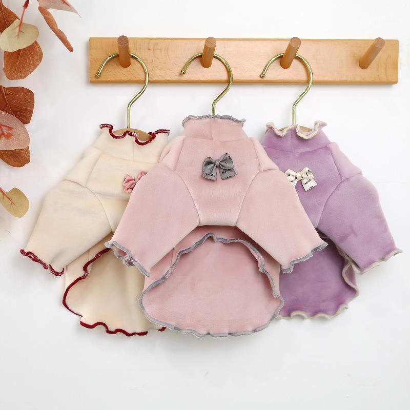 

Autumn Winter Warm Pet Dog Clothes for Small Dogs Sweet Fleece Puppy Cat Shirt Chihuahua Gotas Sweater Mascotas Clothing Costume1, Pink
