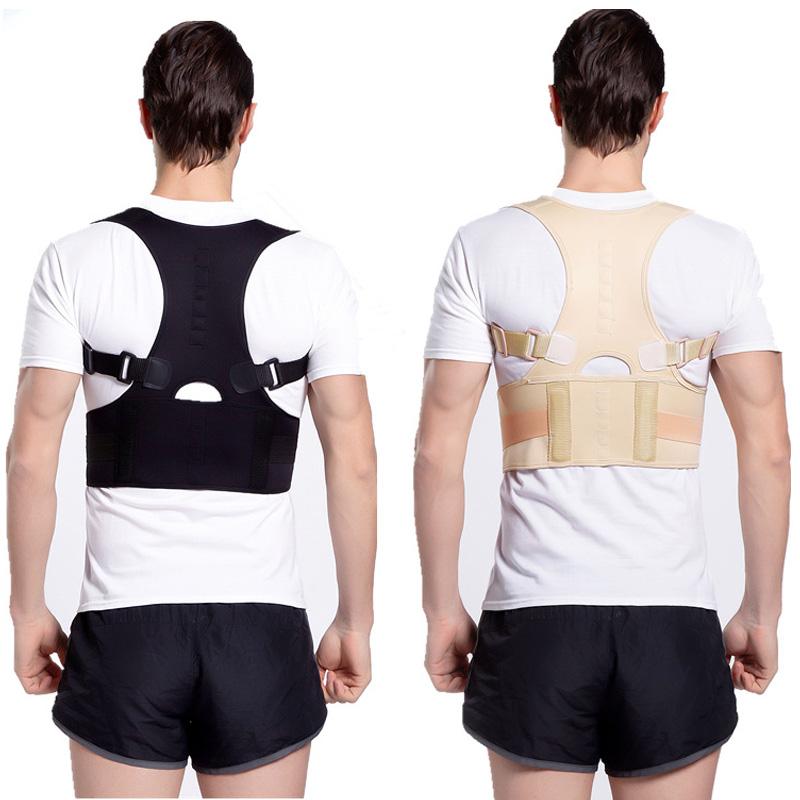 

Hot Humpback Correction Belt Shoulder Strap Men Adult Back Posture Corrector Adjustable Therapy Lumbar Brace Support Belt, Skin
