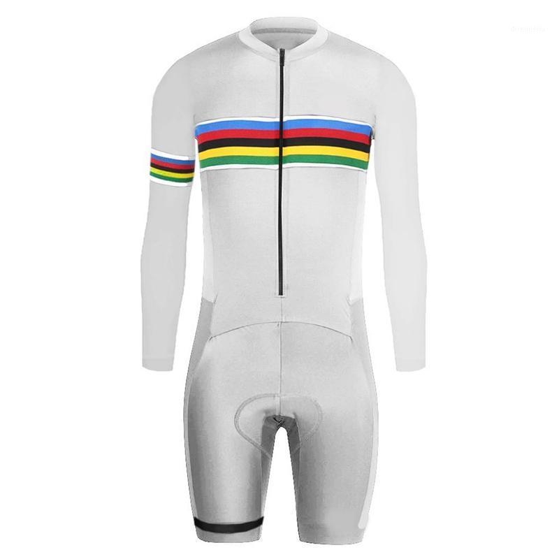 

6 Colors Cycling Skinsuit Triathlon Trisuit Ropa Ciclismo Maillot Jumpsuit Road Racing Skinsuit Bike Sports Wear Bike Wear1, Yellow
