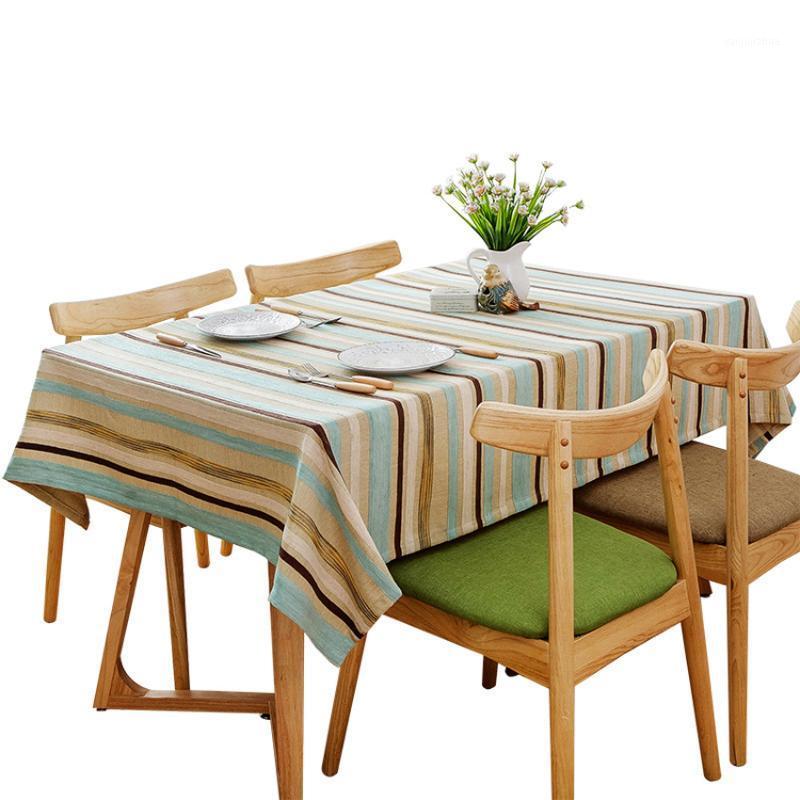 

Modern Striped Tablecloth Coffee Table Cover Rectangular Dining Table Cloth Oilproof Tafelkleed Home Decor Mantel Mesa Tapete1, Show 1