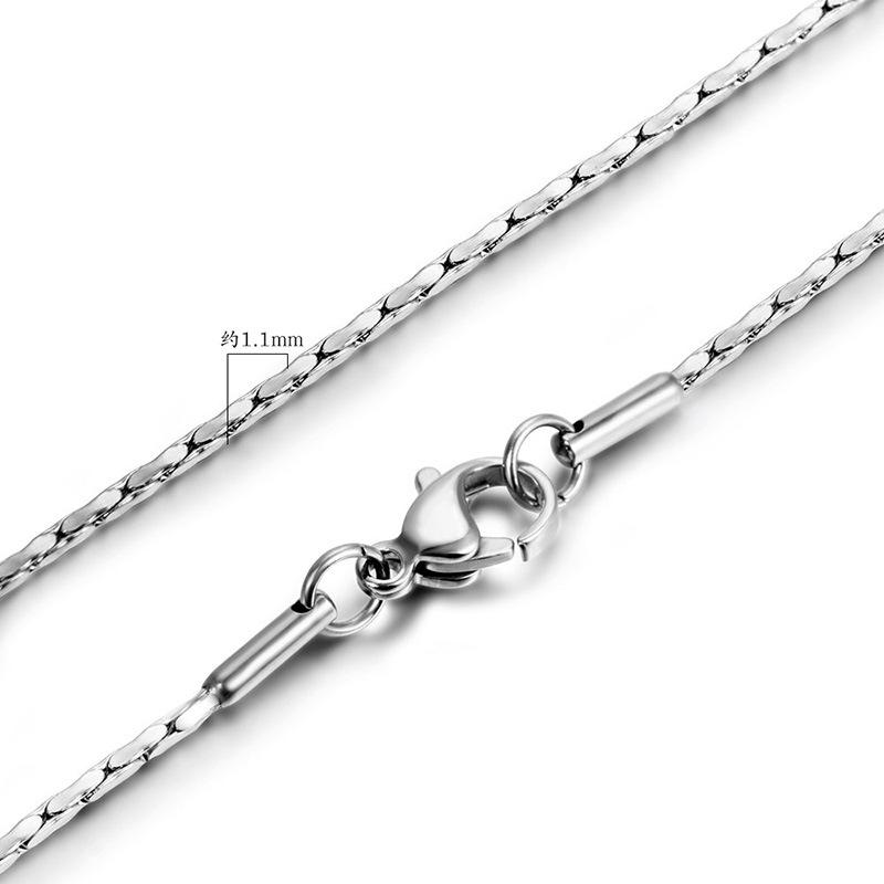 

Simple Stainless Steel Jewelry Personality Men And Women Necklace Chain Accessories Fashion Jewelry Gift 2020