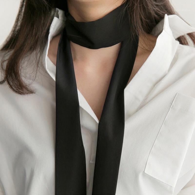 

Long Silk Scarf Bag Accessories High Quanlity Thin Soft Scarves Women Xmas Year Gift, Blue;gray