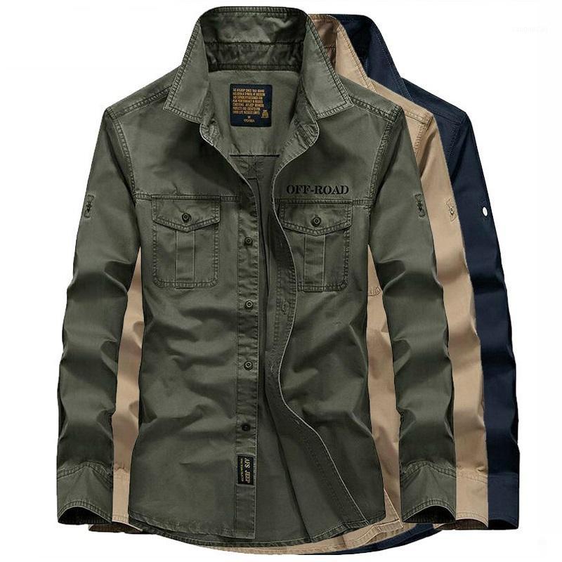 

Spring Autumn Breathable Hiking Shirt Men Long Sleeve 100% Cotton Shirt Plus Size 6XL Fishing Outdoor Shirts1, Navy