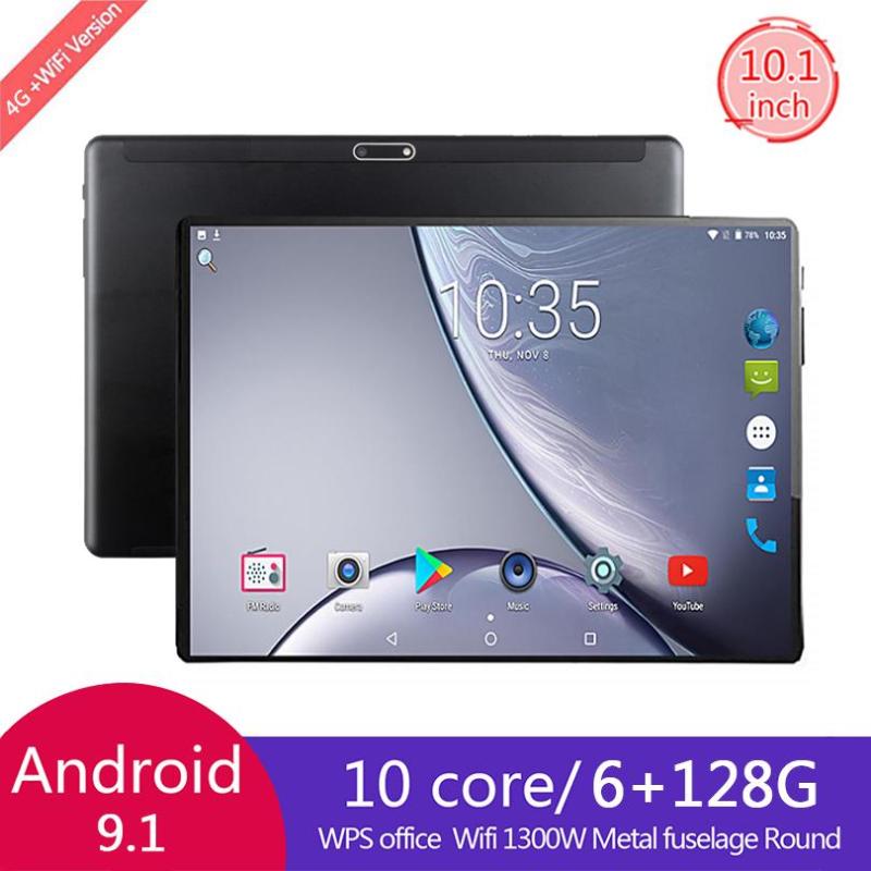 

2020 Newest 10 Inch tablet Android 8.0 Octa Core 6GB RAM 128GB ROM 3G 4G FDD LTE Wifi Bluetooth GPS Phone call Tablet pc, Black