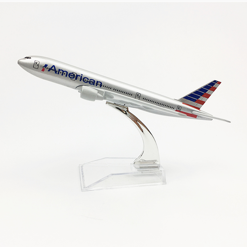 

16CM 1:400 Scale Air American Airlines Alloy Metal Boeing B777 Airplanes Diecast Airways Plane Model Aircraft Collectible