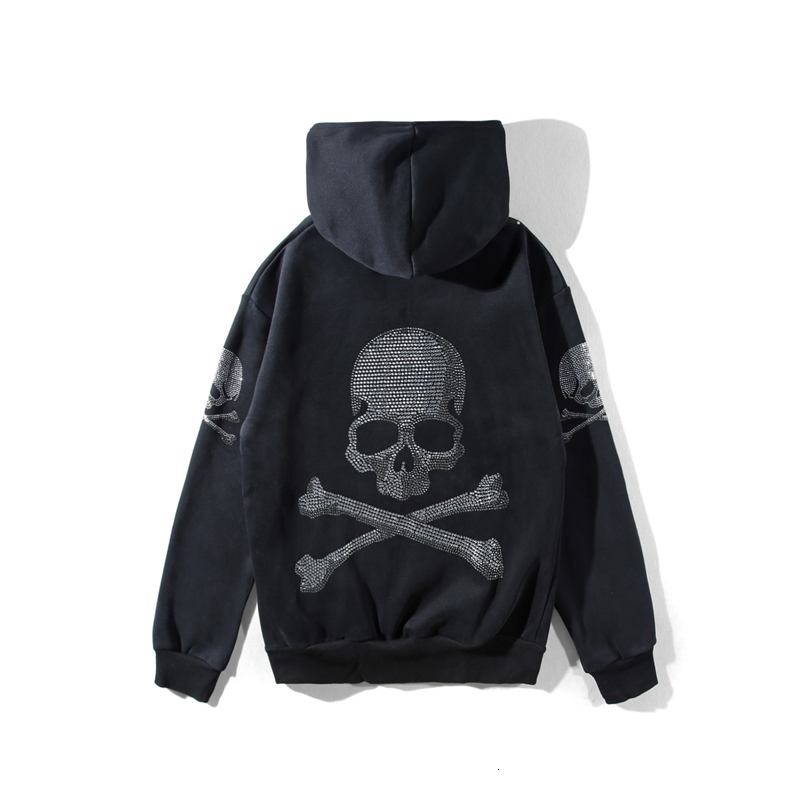 

2021 Mastermind Japan Skull Diamond Women Unisex Hoodies New Autumn Winter Thickening Hip Hop Men Zipper Cashmere Hoodie E2fw, Beige