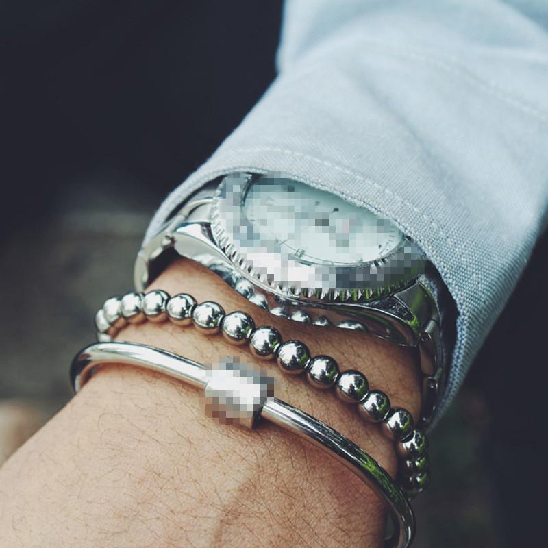 

Braiding Stainless Steel Jewelry Charms Beads Bracelets & Bangles Men femme Gifts For women female braclet braslet Rope Bracelet