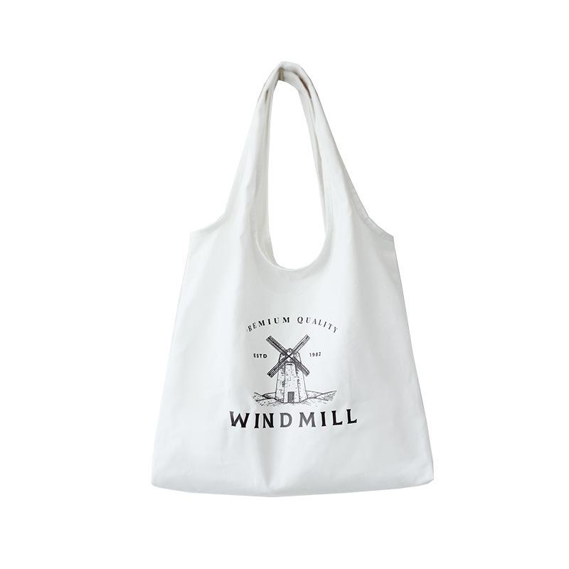 

Canvas letter printing women's big handbags ladies shoulder bags female book pouches bolsos bolsas feminina for teenagers girls, Black