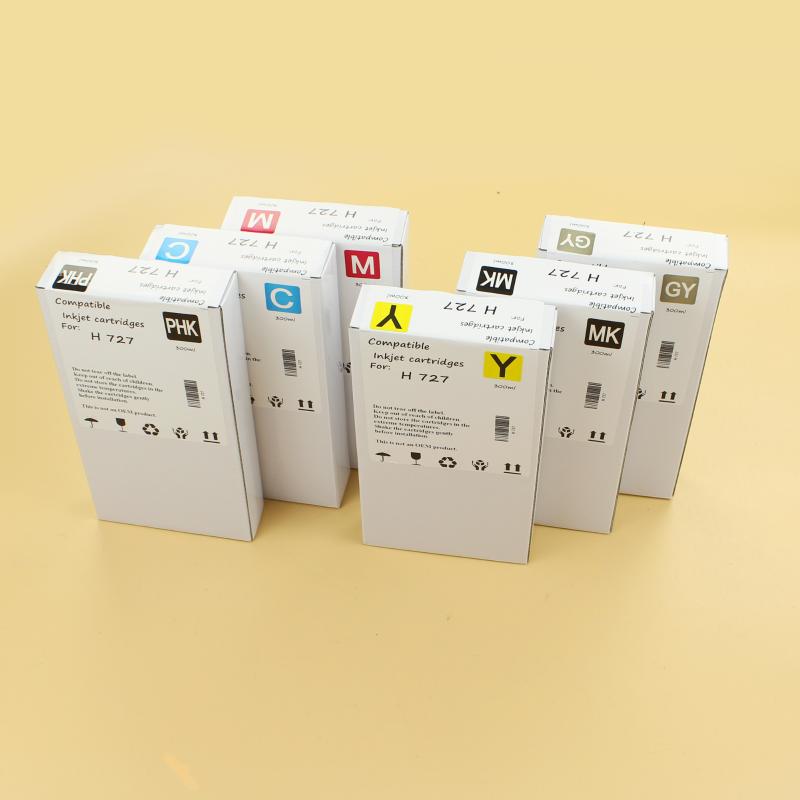 

upgrade compatible cartridge with chip without ink For 727 300ML For DesignJet T920 T1500 T2500 T930 T1530 T2530