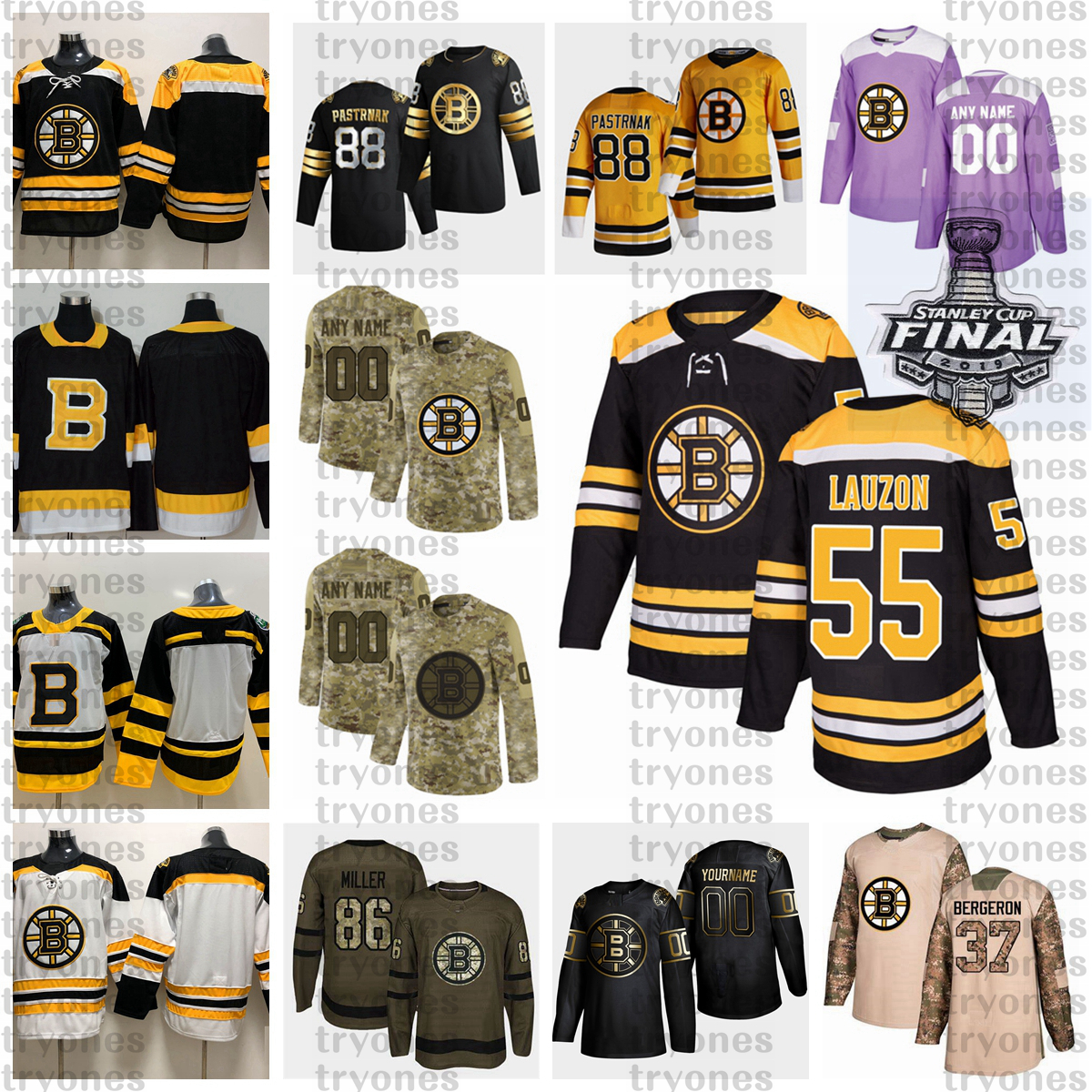 

2021 Reverse Retro Customize 55 Jeremy Lauzon Boston Bruins Hockey Jersey Golden Edition Camo Veterans Day Fights Cancer Purple Custom Shirt, Gold