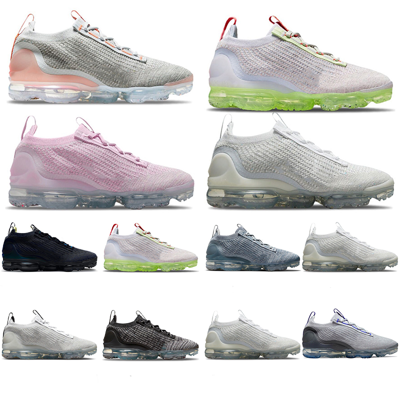 

Vapourmax 2021 Vapour Womens Mens Running Shoes Top Quality Fly Knit Oatmeal Triple Black White Light Arctic Pink Smoke Grey Sports Jogging Trainers, A1 36-45 black anthracite