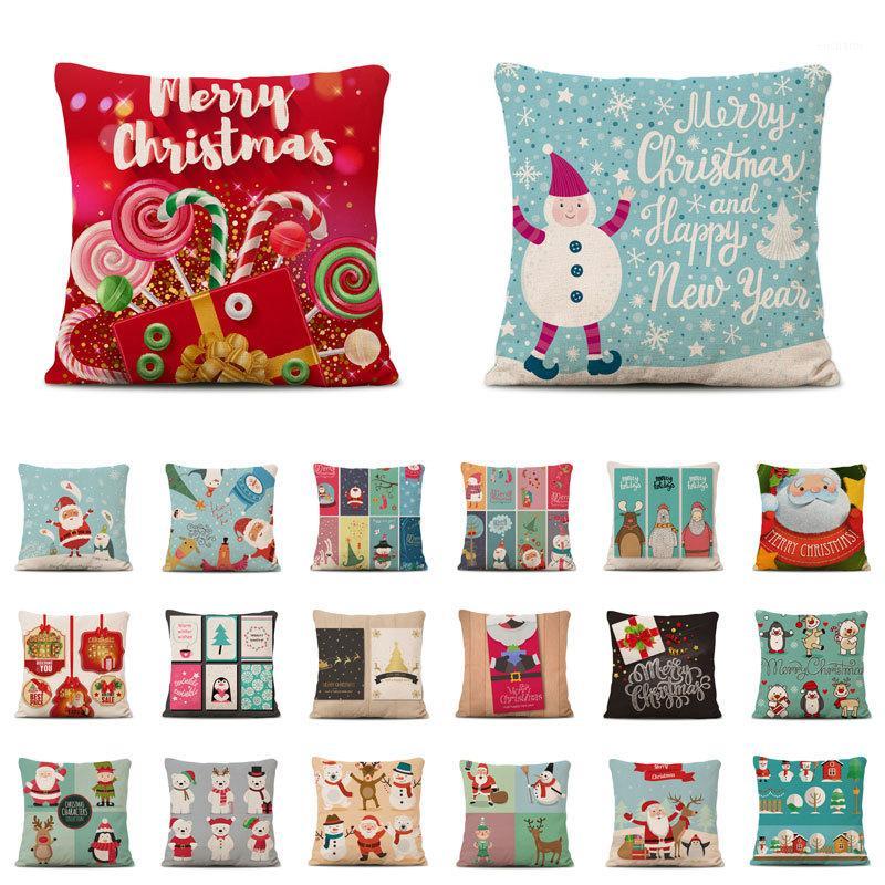 

High quality pillow case throw pillow cushion cover home sofa decorative pillowcase plush christmas style pattern case1