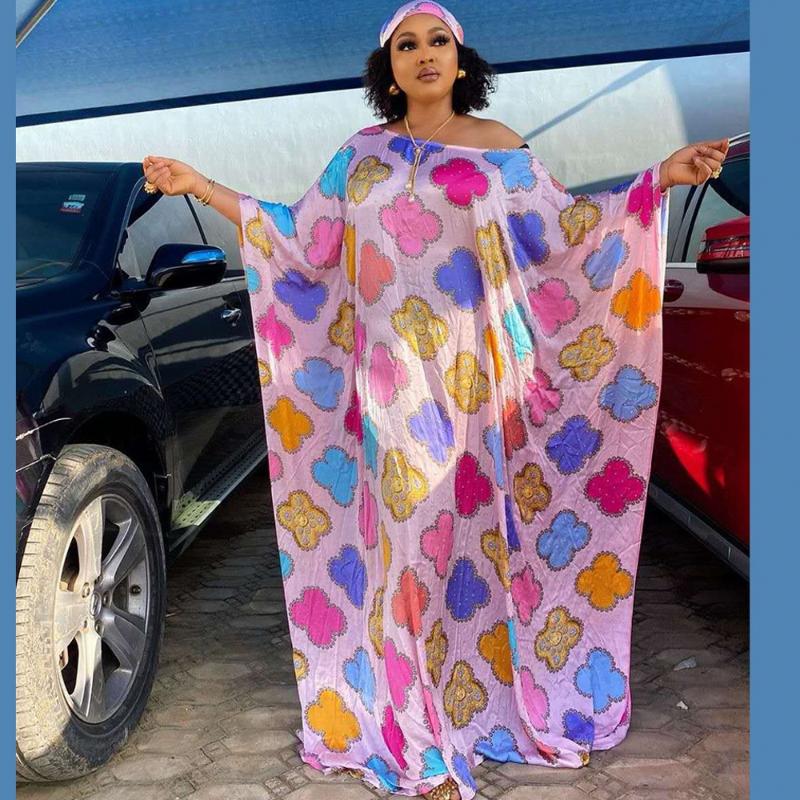 

African Dresses For Women 2020 Dashiki Spring Summer Silk Long Maxi Dress Ladies Traditional African Clothing Fairy Dreams