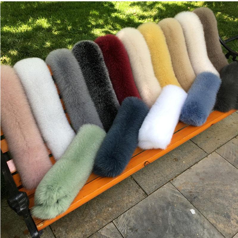 

Scarves Fur Collar Genuine Leather Grass Scarf Warm Down Cotton-padded Universal Hat Single Buy Oversized