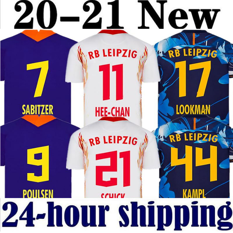 

20 21 new Soccer Jerseys home away third WERNER Camiseta FORSBERG Maillot HALSTENBERG SABITZER 2019 2020 Football Shirts Kits CUNHA Uniforms, 2021 away