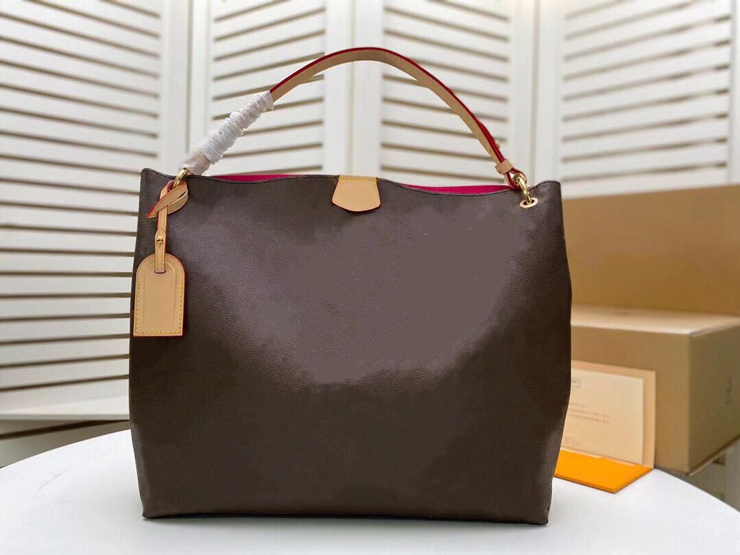 

Fashion Magnetic Closure Hobo in Classic Coated Canvas Extra-roomy Lightweight Genuine Leather Supple Flat Strap Lady Shoulder Bag 43704, White check pink inside