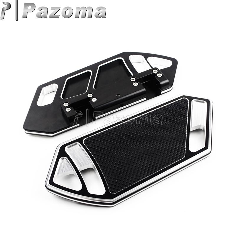 

Black Motorcycles Passenger Foot Pegs Pedal Floorboard for Softail Touring Road King Road Street Electra Glide 84-15