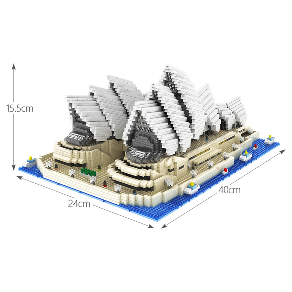 

4131PCS Mini Diamond Blocks Famous City Architecture Sydney Opera House Model Building Blocks Bricks Toys for Children Gifts C0119