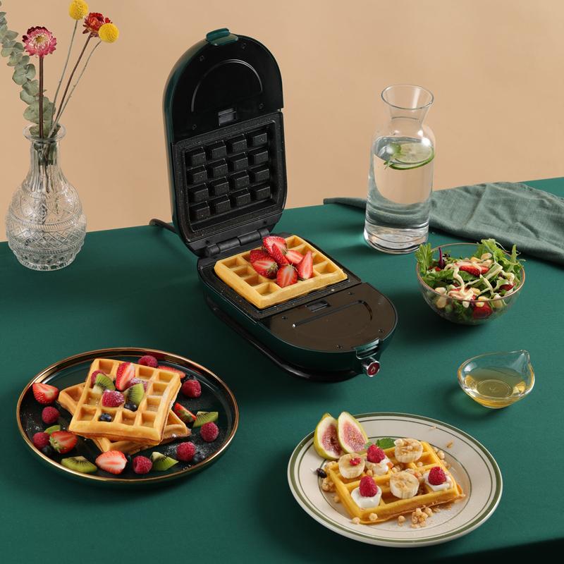 

220V Electric Sandwich Maker Timing Waffle Maker Breakfast Toaster Baking Machine Multifunctional Sandwichera Egg Cake Oven 600W