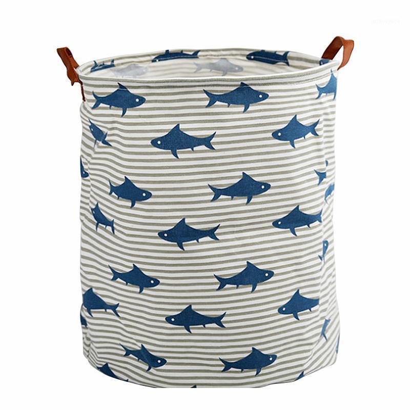 

Organizer Storage Bucket Clothing Basket Canvas Large Capacity Foldable 50CM*40CM With Handle Waterproof Laundry Hamper1
