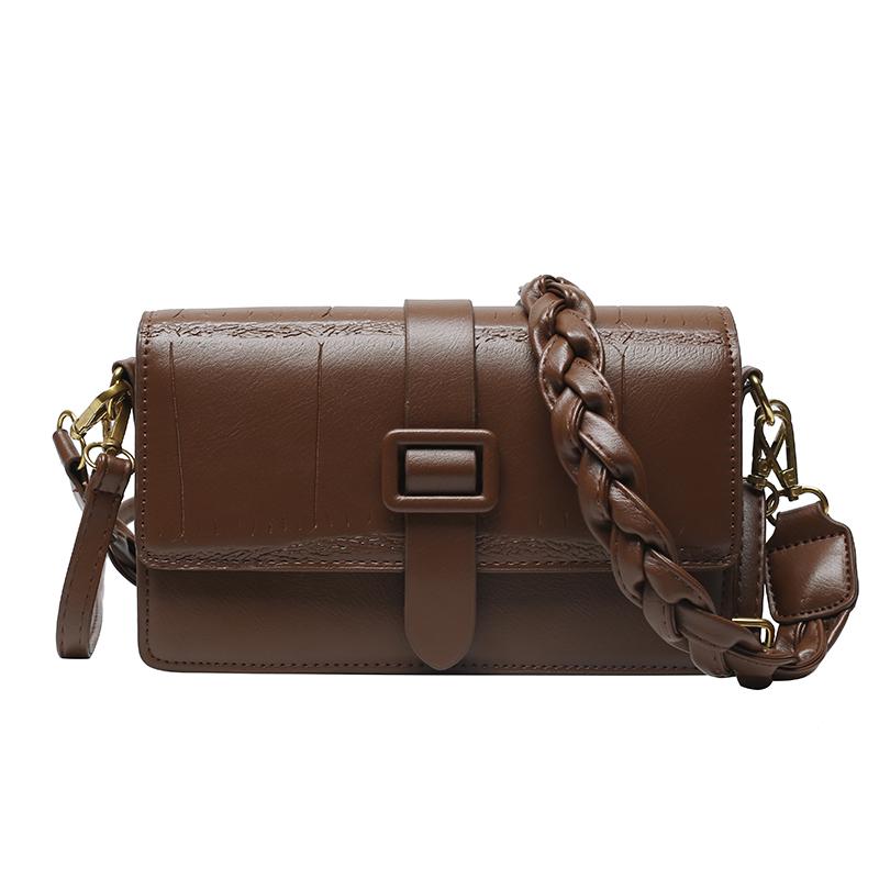 

Women Crossbody Bags Small New Retro Female Shoulder Bag Designer PU Leather Youth Daily Bag High Quality Brown, Coffee