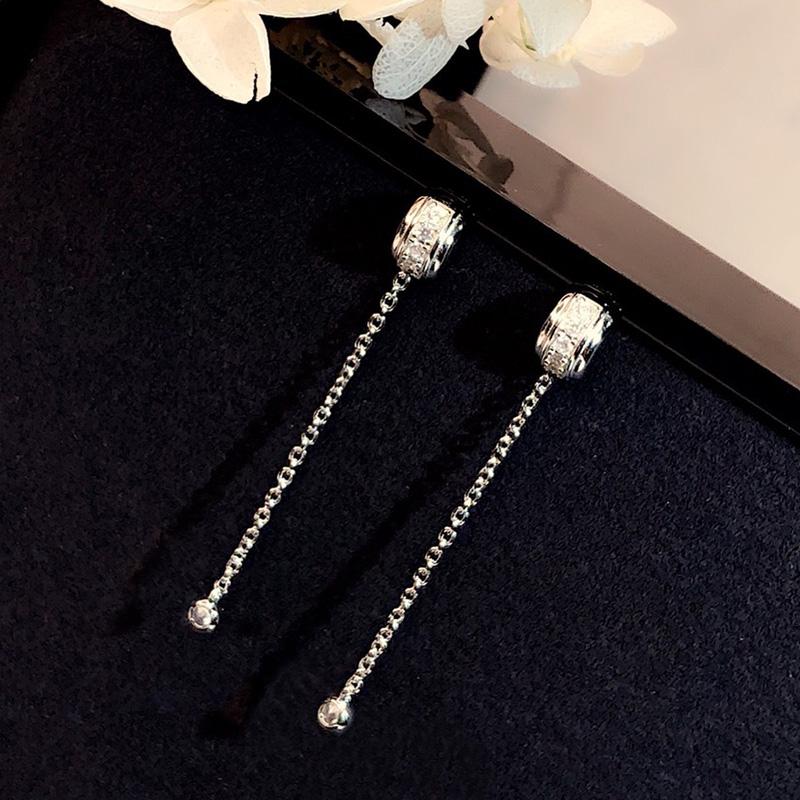 

Stud Fashion Jewelry 925 Sterling Earrings Tassel Multifunction Top Quality Silver
