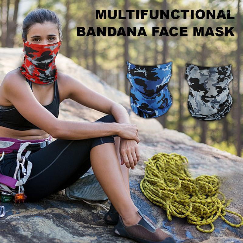 

Full Face Turban Ear Hooks Super Elastic Ice Silk Windproof Magic Multifunctional Faces Mask Camouflage Bandana Hiking Scarves1, Red