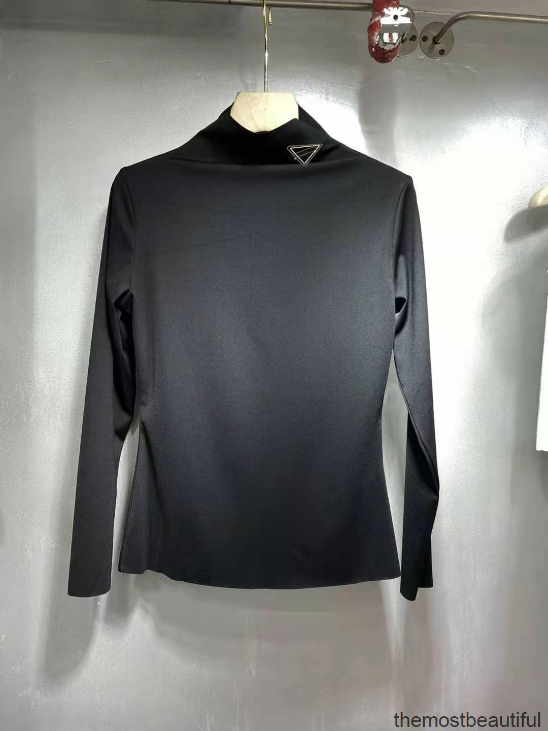 

Women's Blouses & Shirts Women High Necks Long Sleeves Sweatshirt For Lady Slim Style With Budge Neck Yoga Shirt Thin Material Tees Tops UYUD, 2# packaging bag