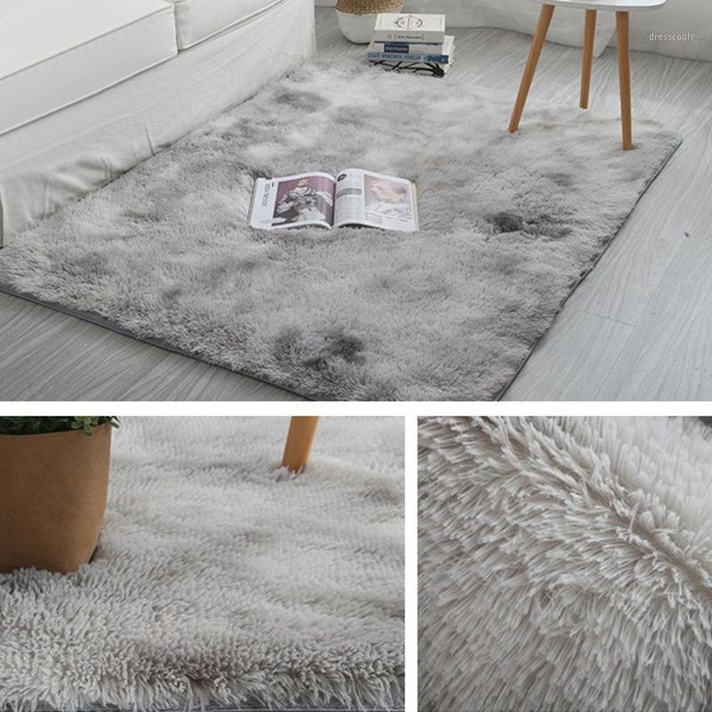 

Shaggy Tie-dye Carpet Printed Alfombra Plush Floor Fluffy Mats Kids Room Faux Fur Area Rug Living Room Mats Silky Rugs(40*60)1, Type 2