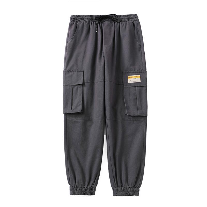 

Men' Trousers Autumn and Winter Plus Velvet Thick Overalls Loose Trend Warmth Fashion Casual Street Male Pants, Black