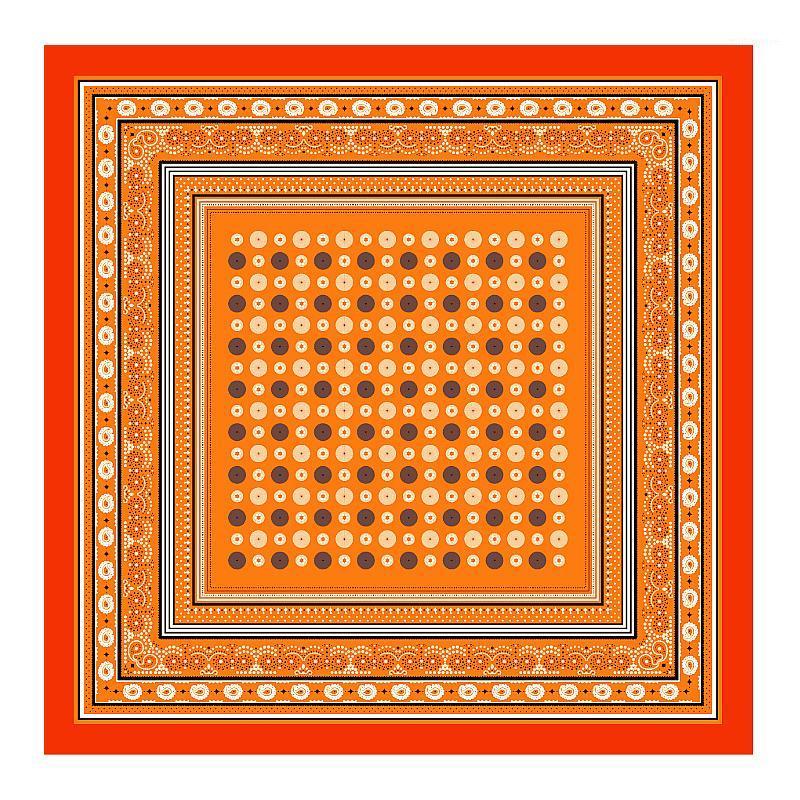 

2020 Fashion Kerchief Silk Satin Neck Scarf For Women Print Hijab Scarfs Female 90*90cm Square Shawls and Wraps Scarves For Lady1