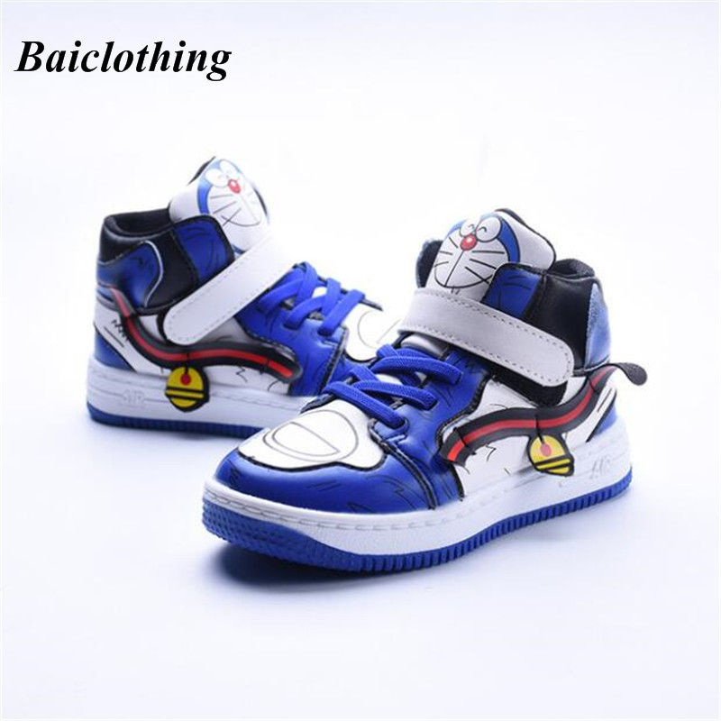 

High-Top Cartoon Kids Sport Running New Children Fashion Casual Shoes For Boys Girls Loafers Sneakers chaussure, 02