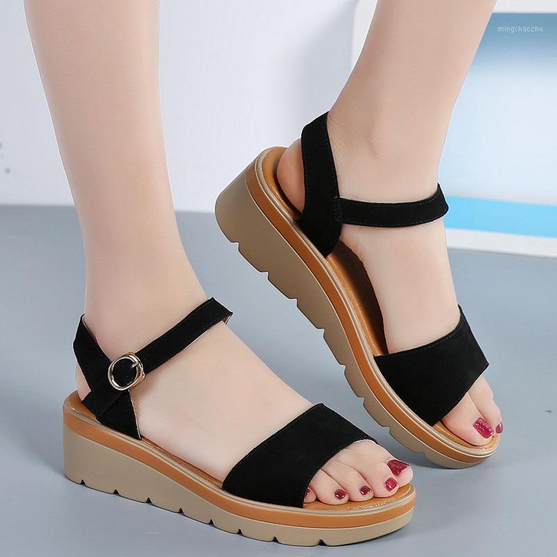 

Casual Sandals Summer Platform Sandals 2020 Fashion Women Strap Sandal Wedges Shoes Casual Woman Peep Toe Espadrille Femme1, Green