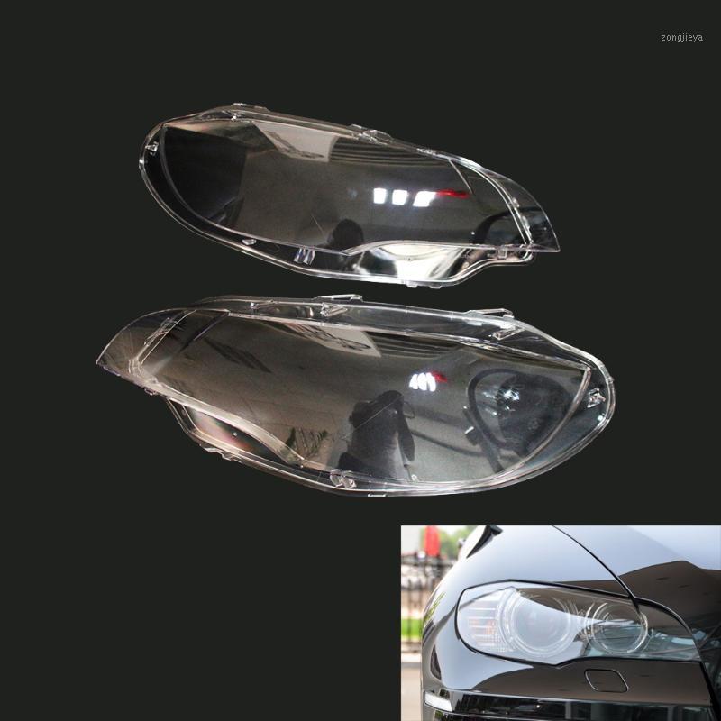 

Pair Headlight Cover Plastic Lens Replace Fit for E71 X6 08-14 63117271371 631172713721