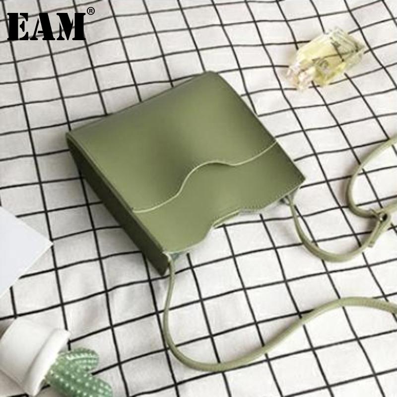 

[EAM] Women New Mini Cute Multiple Color PU Leather Personality All-match Crossbody Shoulder Bag Fashion Tide 2021 18A1091, Black