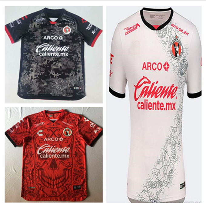 

2021 club tijuana red alternative jersey men's jersey xolos de tijuana special edition dia de los muertos halloween original fans shirt, Black;yellow