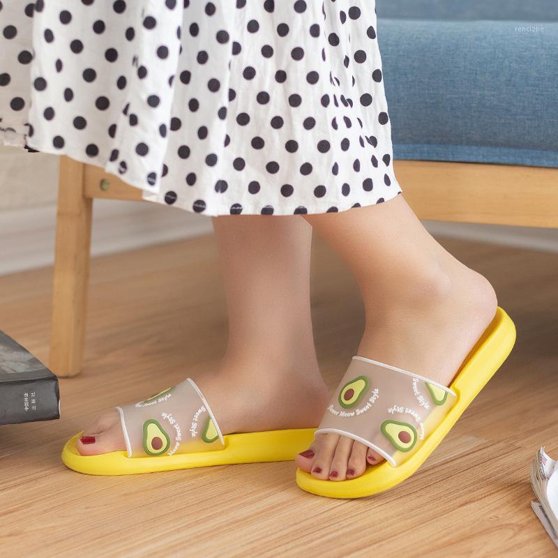 

All-match EVA Tasteless Light Cute Fruit Slippers Women's Summer Home Bathroom Non-slip Indoor And Outdoor Office Beach Slippers1, Yellow