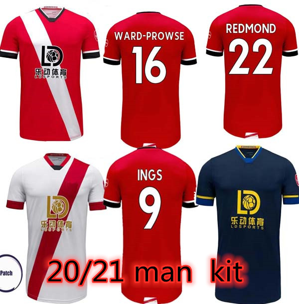 

20 21 INGS Soccer Jerseys WARD-PROWSE 2020 2021 DJENEPO ARMSTRONG Football Shirt set LONG ADAMS ROMEU VESTERGAARD Men Kit uniform, Wine red