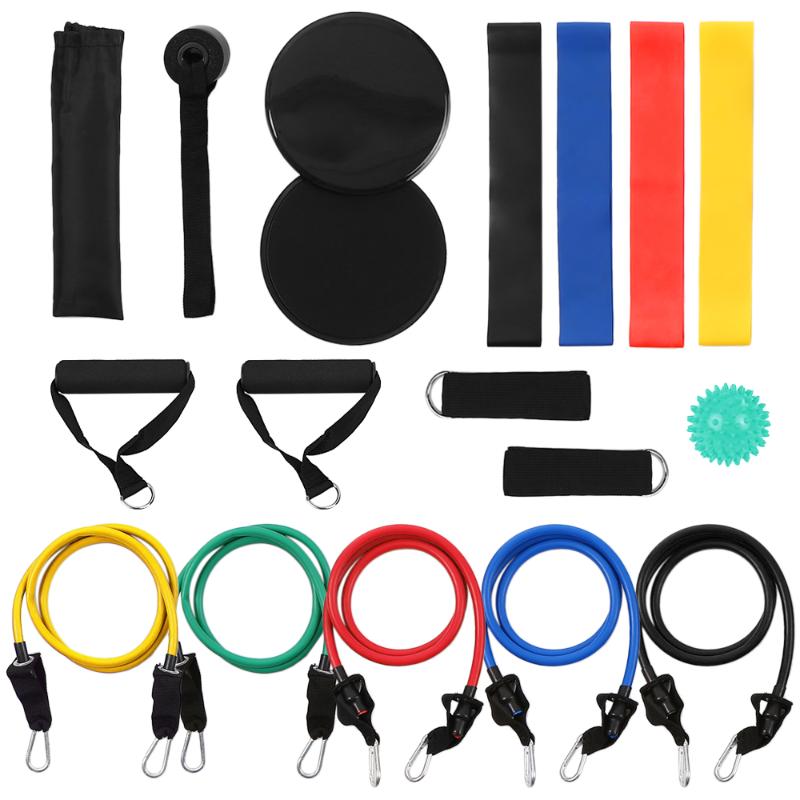 

18Pcs Elastic Resistance Bands Set Gum Fitness Equipment Stretching Rubber Loop Band for Yoga Training Workout Exercise Home Gym