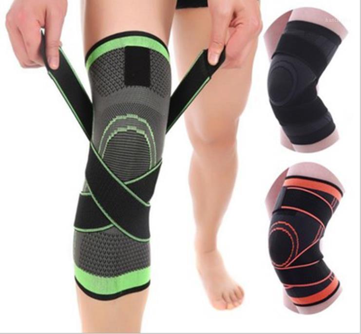 

1PC Sports Kneepad 2020 Men Pressurized Elastic Knee Pads Support Fitness Gear Basketball Volleyball Brace Protector1, Green