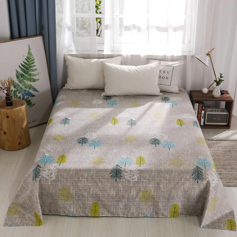 

Bonenjoy 1 pc Bed Sheet Single Size Flower Reactive Printed Flat Sheet for Adults Queen  Size Polyester Top Sheets Double, Type 23