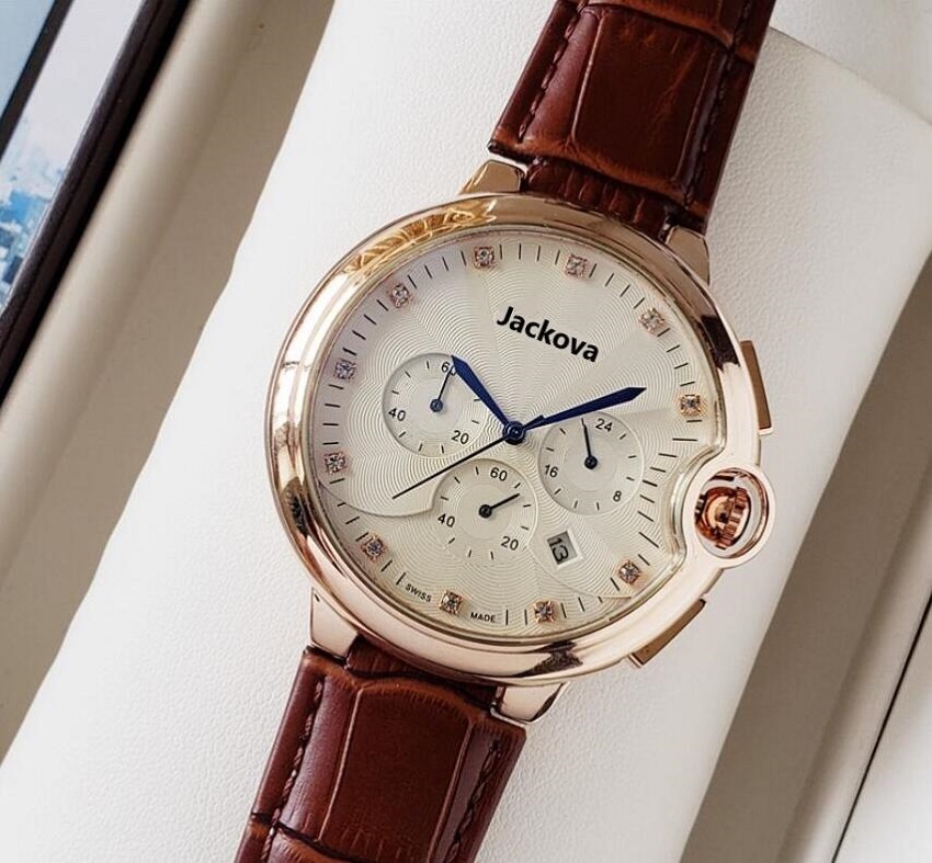 

Hot Sale New Model Hight Quality Men Leather Watches 2813 Automatic Movement Wristwatch Sapphire Watch Chrono, Slivery;brown