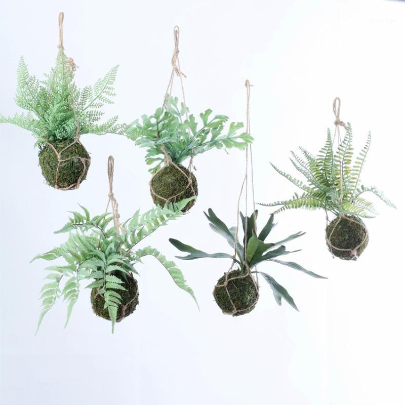 

Artificial Plants Plastic Fern Green Leaf Hanging Ball Fern Bonsai For Home Hotel Shop Wedding Floral Decor1, Antlers