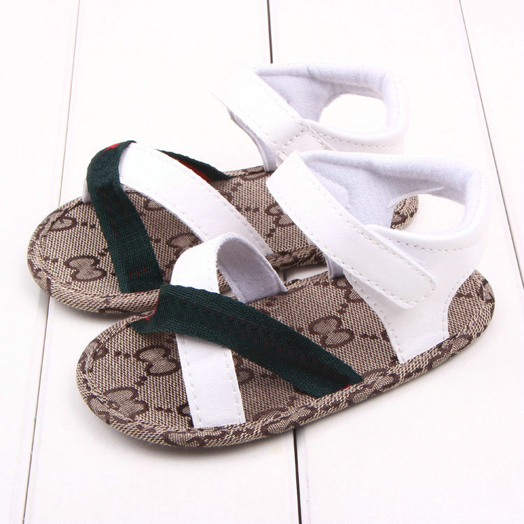 

Baby Boys Sandals Summer Baby Shoes PU Baby Boy Sandals Newborn First Walker Non-slip Shoes, Brown