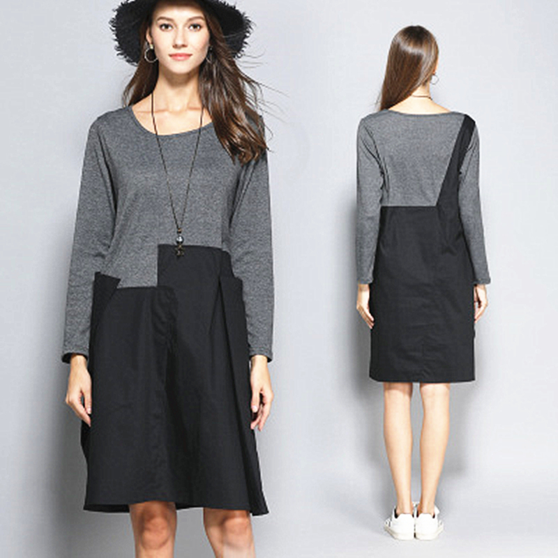 

Explosion Long-sleeved Models Torn Around Women' Neck Casual 2020 Spring Sewing Korean Version Great Size of the Dress Thin Ykt6 D0JB, Game