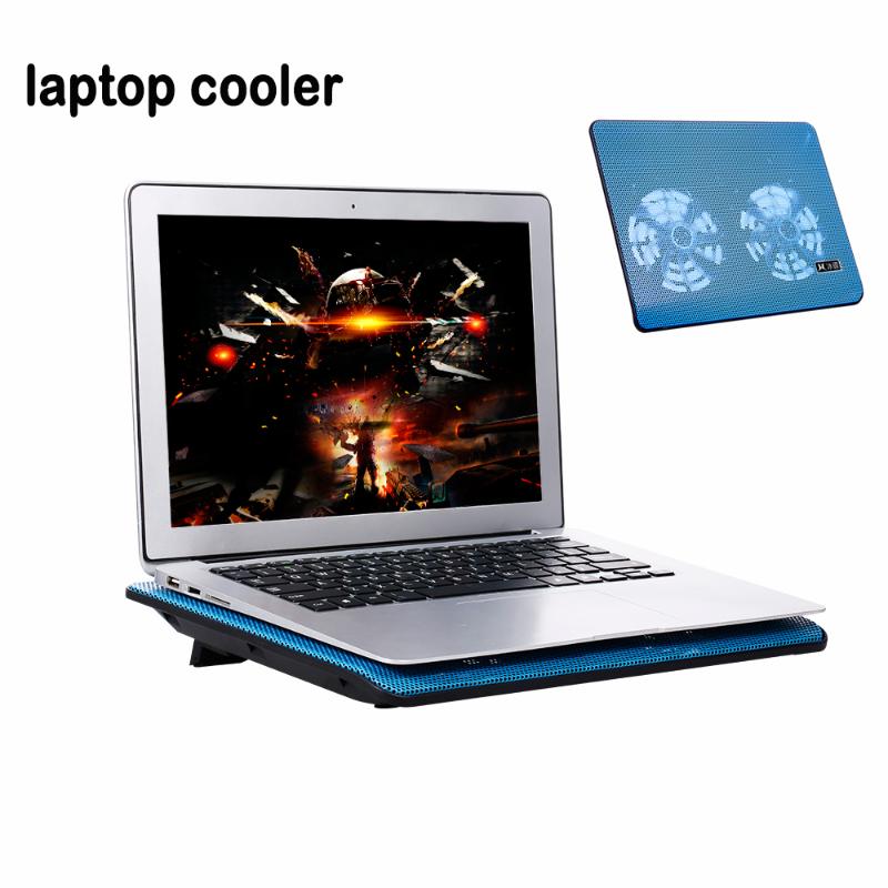 

Laptop cooler High-performance Laptop Cooling Pad Double Fans Cooler with Two USB Ports holder Support for Laptops Under 17 inch