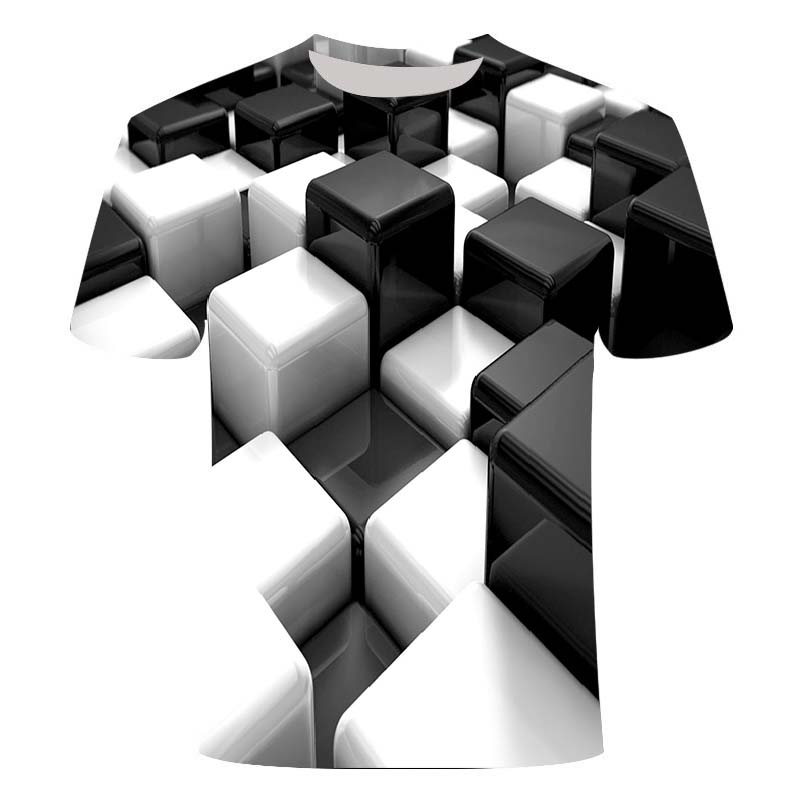 

2020 new summer casual men' T-shirt 3D lattice tops three-dimensional spiral T-shirt O-neck shirt plus size streetwear, Dx546