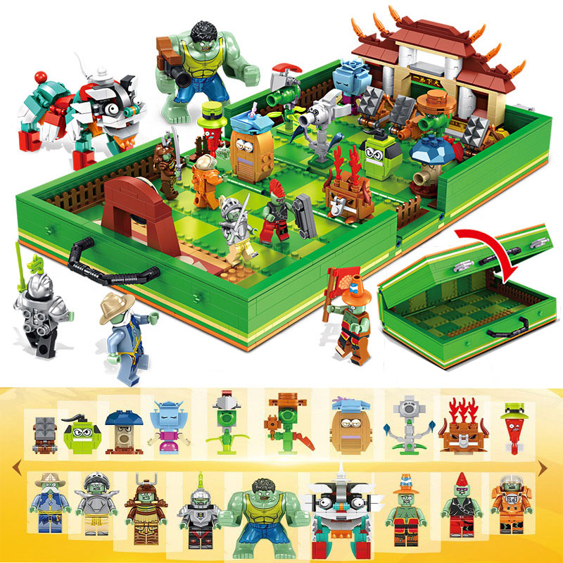 

2020 Creator Game Series City 1206PCS Plants vs Zombies Plants War box Building Blocks Model Sets Bricks For Kids Toys Gift