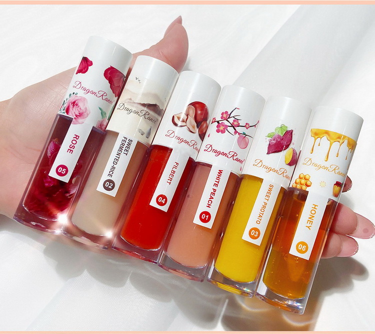 

Teayason Lip Balm Oil Transparent Moisturizer Fruity Flaor And Honey Hydrating Anti-Drying Long-lasting Makeup Lipgloss