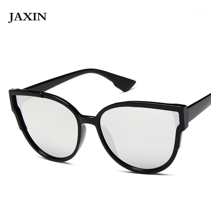 

JAXIN Personality Big Cat Eye Sunglasses Women fashion colorful mercury Sun Glasses Ms brand design eye protection Mirror UV4001